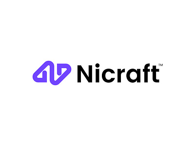 Nicraft Logo & Brand Identity arrow brand identity brand mark branding creative logo design graphic design icon letter logo letter mark logo logo design logo designer minimal minimalist logo monogram n n logo trendy logo visvibe