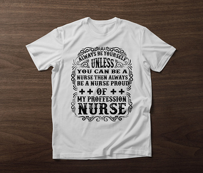 Nurse Typography T-shirt Design custom t shirt illustration nurse t shirt t shirt design typography typography t shirt design