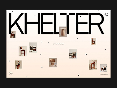 KHELTER© — Layout and Motion Exploration branding exploration graphic design motion practices typography user interface website