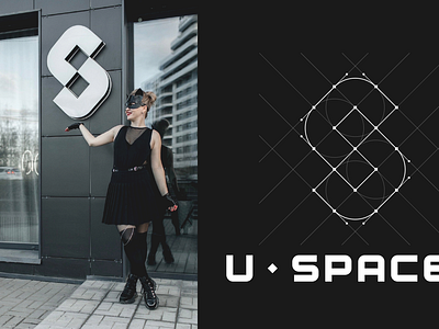 U-Spaces - logo branding co working desing graphic design identity lettering logo logotype marking typography vec vector