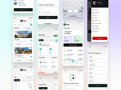 Hous - Operator App (Design Elements) figma hous operator property propertymanagement tenant uiux