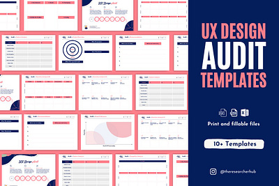 UX Design Audit Template Bundle competitor analysis customer journey feature analysis heuristic analysis paper prototype persona product design ui kit usability test user interface design ux audit prototype ux design audit template bundle ux kit ux templates ux ui design