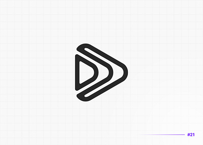 D play Logo Design Concept d d play concept logo concept design play logo