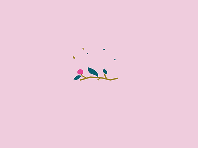 Ant Works Logo Animation 2d after animation ant branch clean fruit gold green leaf logo logo animation motion graphics nature pink roots shine studio typography vector