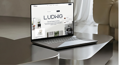 LUDWIG | one-click property furnishing @daily ui adobe xd after effects animation art direction branding concept design creative direction design figma illustration interaction design minimal modal ui ui design web design