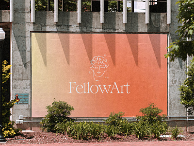 FellowArt branding art artist branding collect collector connection design figma forwwwardstudio illustration logo transactions