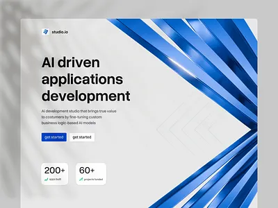 Modern 3D Website 3d 3d animation 3d website hero section homepage landing page modern ui uiux
