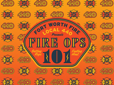 Event Backdrop brand and identity branding design firefighter