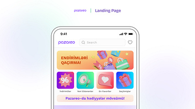 E-commercence Mobile App Landing Pages app e commercence graphic design landing page mobile ui ux