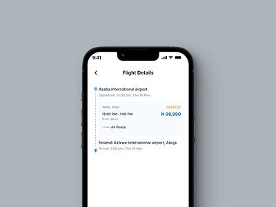 Flight Details Page airport app branding crypto design finance fintech flight graphic design logo mob moile services ui ux