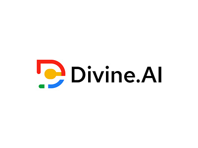 AI-Based Logo Concept ai ai logo app icon automation brand identity branding divine.ai e commerce logo design sass