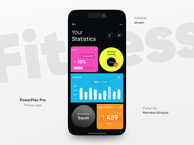 Fitness Mobile App activity dashboard exersise fitness fitness app fitness club gym app health interface mobile motivation muscle popular sport training ui ux workout workout app yoga