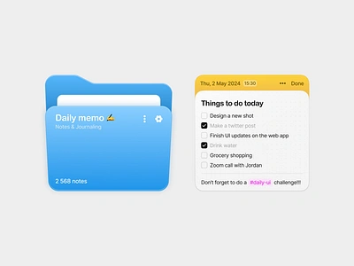 ~ notes app widgets ~ app components folder interface notes ui ui design ui elements widgets