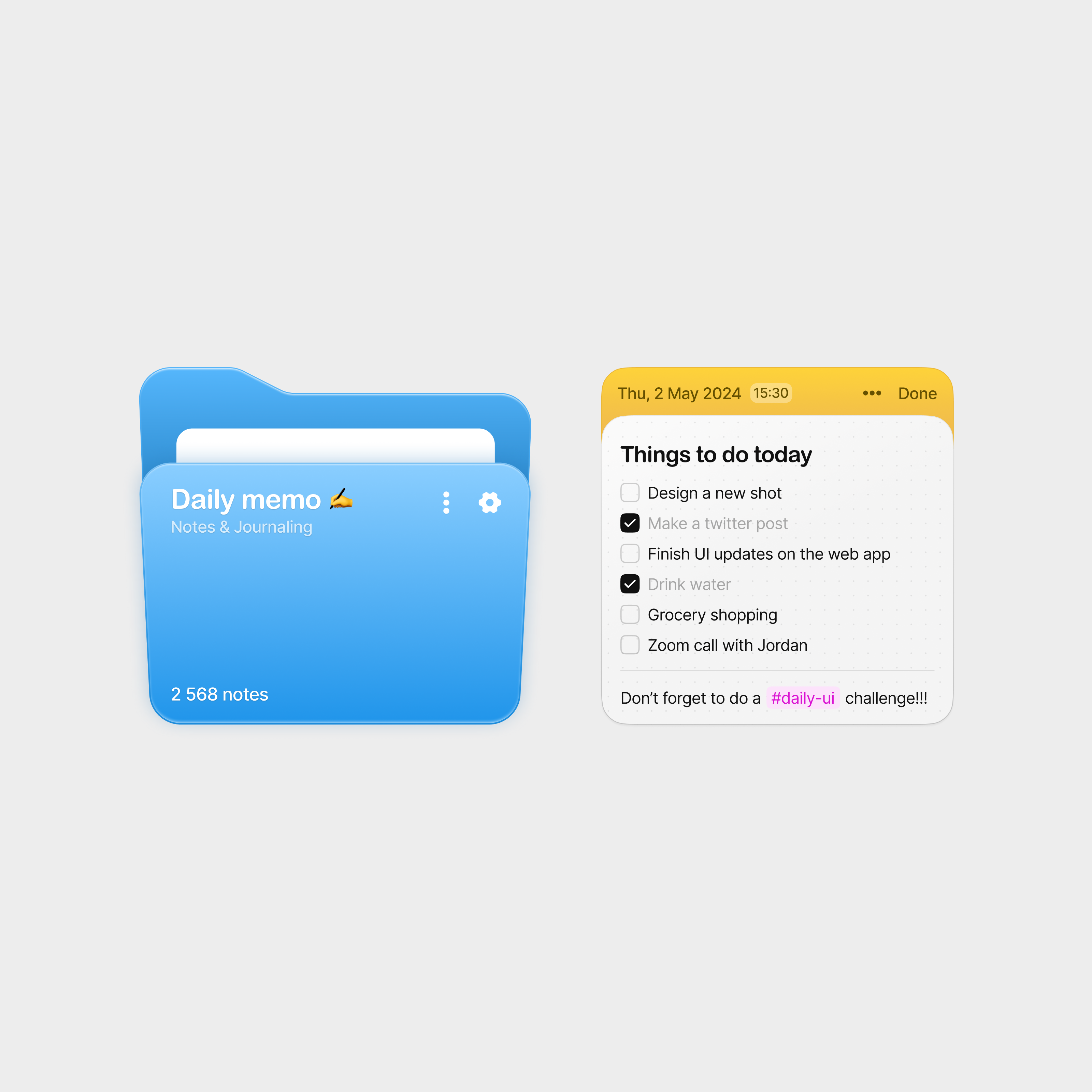 ~ notes app widgets ~ by solya ~ on Dribbble