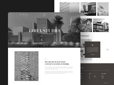 A Website for an architecture studio architecture branding real state studio ui design website