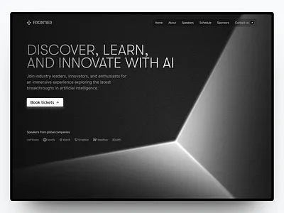 Frontier AI Expo - Website Design ai branding design event exhibition expo graphic design landing page ui web design website