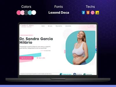 sandrohilario.med.br app design illustration site ui ux