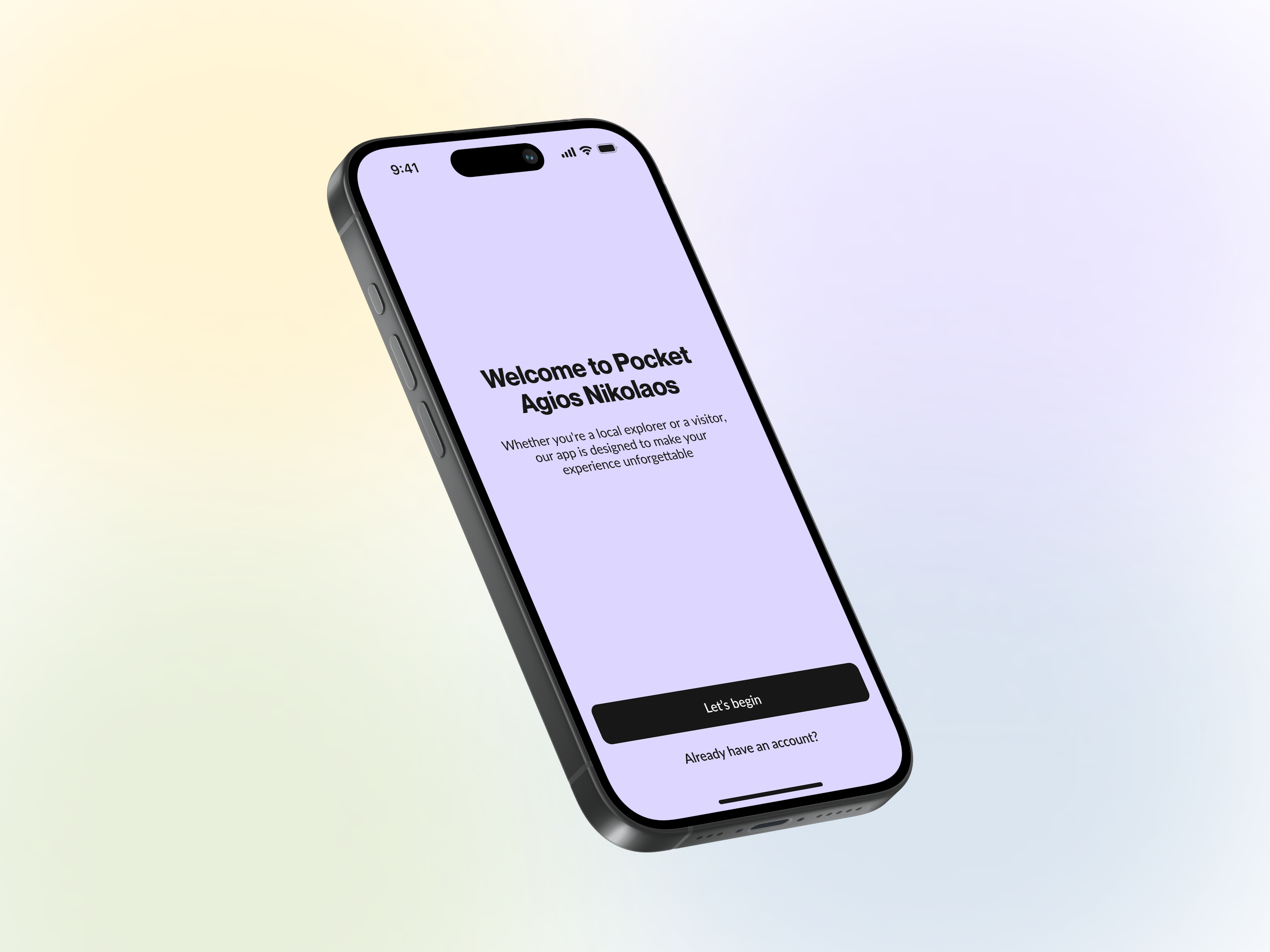 Pocket Agios Nikolaos App app design mobile ui visual web