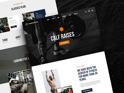 PowerPulse - Fitness Club Website branding clean design figma ui fitness gym site graphic design logo minimalistic product design ui ux website