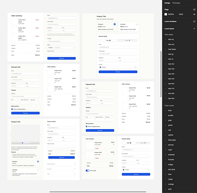 Transforming checkout UI in Figma branding checkout components design design system figma interface ui ui kit ux