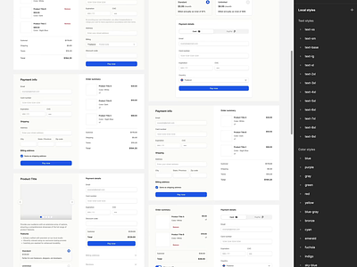 Transforming checkout UI in Figma branding checkout components design design system figma interface ui ui kit ux