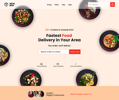 FOOD WEBSITE food delivery website hungry meal mealbox order