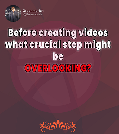Before creating content, what crucial step might be overlooking?