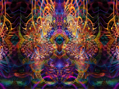 Acrophonic Aphorism abstract animation beauty colorful colors floral futuristic gradient graphic design illustration imagination pattern print psychedelic shading shapes trippy vibrant vintage whimsical