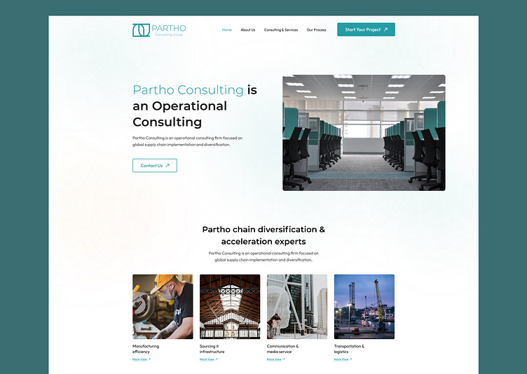 Consulting Company - Landing Page by Partho Debnath on Dribbble