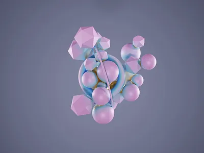 Abstract animation Blender 3d abstract animation blender design flying motion pink russia shape