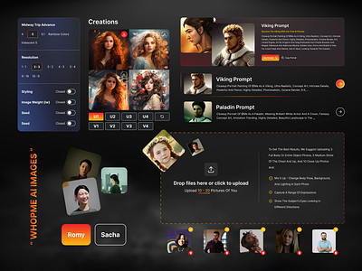 WhopMe - AI Image (Design Elements) aicreator artificialintelligence figmadesign ui whopme