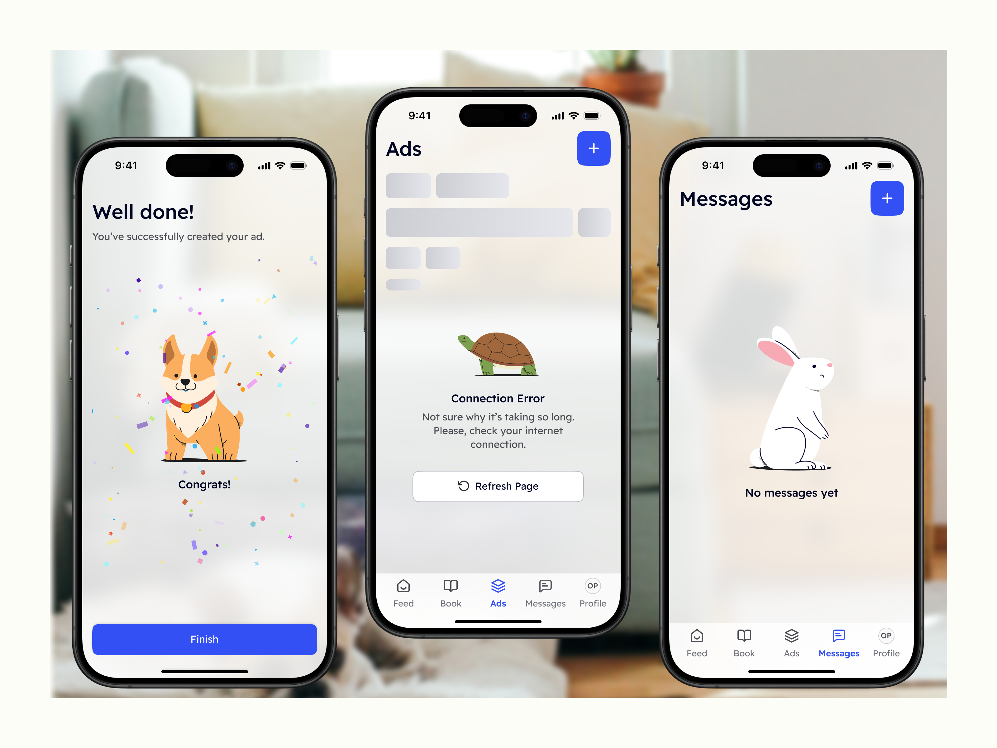 Rees - Real Estate App + Charity app branding design gamification mobile ui ux