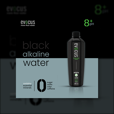 Promotional instagram post design (Alkaline Water) alkaline water graphic design poster design social media post