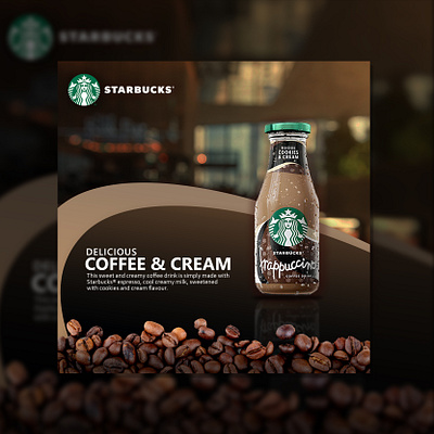 Instagram Posts Design (Starbucks Frappucino) coffee graphic design poster design social media post starbucks starbucks coffee