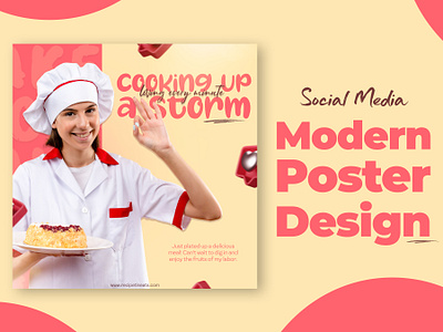 Social Media Modern Poster Design! adobe photoshop ads poster design branding buisness food media modern poster design product design sales growth social social media poster design social media poster design ai social media poster template typography vector