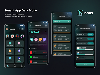 Hous Tenant App - Design Concept figma hous operator property tenant uidesign