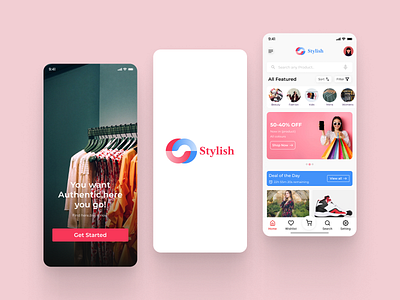 Mobile Fashion App design fasion figma mobileapp ui
