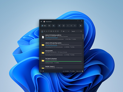 Transmission Redesign design torrent transmission ui windows