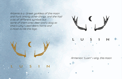 "Lusin" - a symbol of Artemis adobeillustration artisticexpression brandidentity branding creativeinspiration design graphic design illustration logo vector