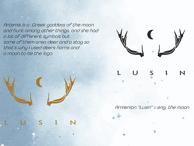 "Lusin" - a symbol of Artemis adobeillustration artisticexpression brandidentity branding creativeinspiration design graphic design illustration logo vector