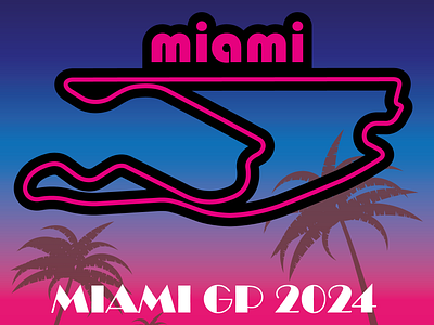 MiamiGP2024 80s formula 1 formula one logo miami miami grand prix retro retro logo vintage
