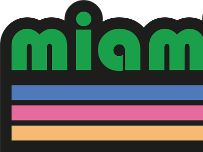 Miami retro logo illustration miami miami logo miami retro logo retro retro logo summer