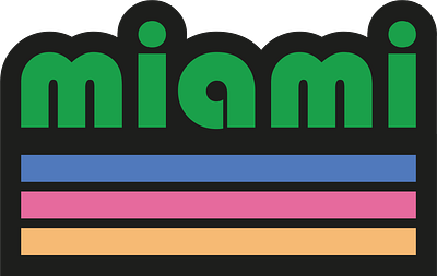 Miami retro logo illustration miami miami logo miami retro logo retro retro logo summer