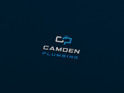 Camden Plumbing Logo Design branding hvac hvac logo initial logo logo minimalist logo modern logo monogram logo pipe pipe logo plumbing plumbing logo simple logo