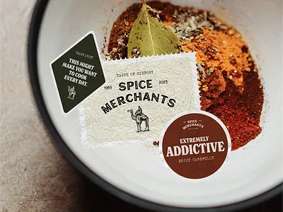 Spice Merchants branding design food gourmet graphic design illustration logotype packaging spice