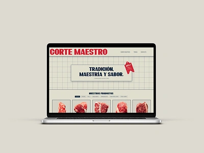 Corte Maestro branding butcher butcher shop design graphic design logo logotype website website design