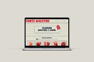 Corte Maestro branding butcher butcher shop design graphic design logo logotype website website design