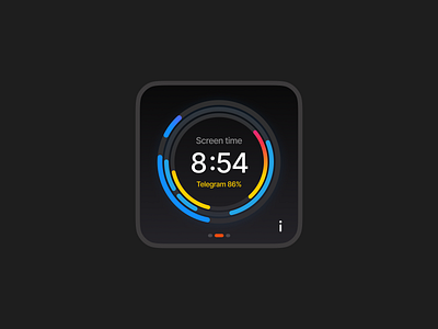 IOS Widget Challenge, Screen time tracker challenge concept widget ios ios widget challange screen time social media tracker time tracker ui widget widget challenge widget ui