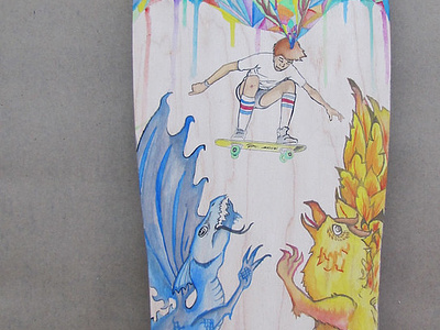 Skateboard artwork for Santa Cruz Boardroom + Board Rescue artwork culture graphic design illustration skateboard