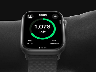 Calorie Tracking Application (Watch Version) app design apple apple watch calorie tracker diet graphic design health product design ui ui design ux watchface